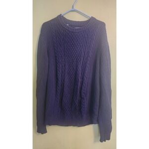 Buffalo David Bitton Sweater Mens XL Navy‎ Blue Crewneck Long Sleeve Knit